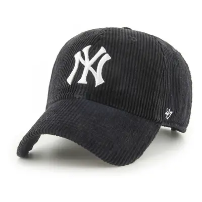 '47 Brand Cap mlb new york yankees thick cord clean up Baseball sapkák Fekete