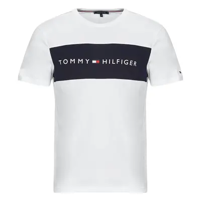 Tommy Hilfiger SS T-SHIRT BLOCK LOGO Boxerek Fehér