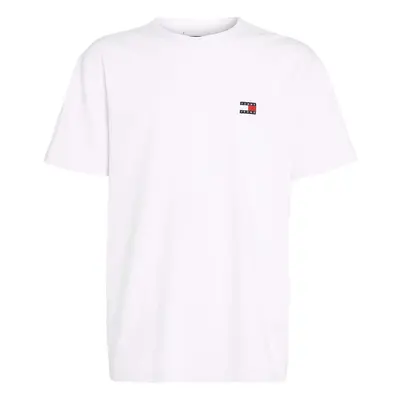 Tommy Jeans Badge Crew T-Shirt White Pólók / Galléros Pólók Fehér