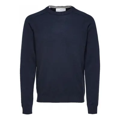 Selected Wool Jumper New Coban - Sky Captain Kelp Pulóverek Kék