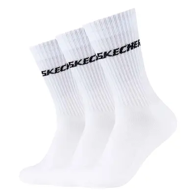 Skechers 3pk Tennis Cushioned Long Socks Sport zoknik Fehér