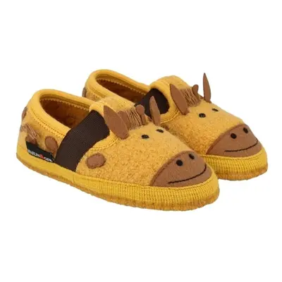 Haflinger SLIPPER GIRAFFE Mamuszok Citromsárga