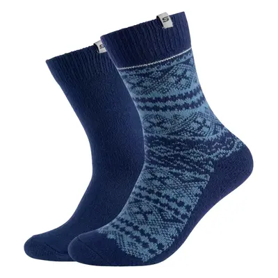 Skechers 2PPK Men Casual Fashion Jacquard Socks Sport zoknik Kék