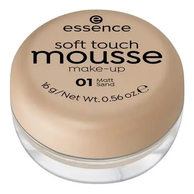 Essence Soft Touch Mousse Foundation Make-up - 01 Matt Sand Alapozók Bézs