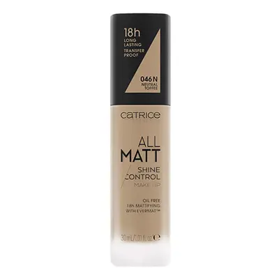 Catrice Matte Foundation All Matt Shine Control - 46 N Neutral Alapozók Bézs