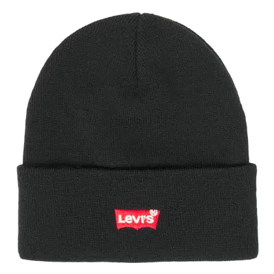 Levis RED BATWING EMBROIDERED SLOUCHY BEANIE Sapkák Fekete