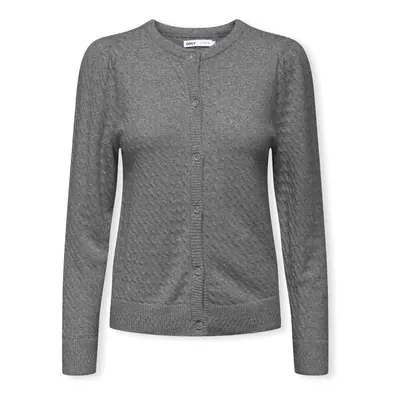 Only Katia Life Knit - Medium Grey Melange Pulóverek Szürke