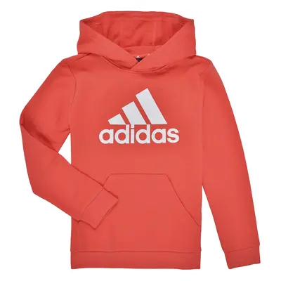 adidas Big Logo Essentials Cotton Hoodie Pulóverek Piros