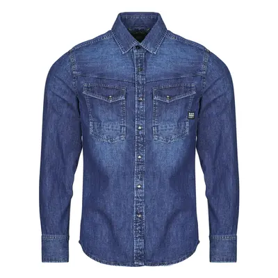 G-Star Raw DAKOTA SLIM SHIRT L\S Hosszú ujjú ingek Kék