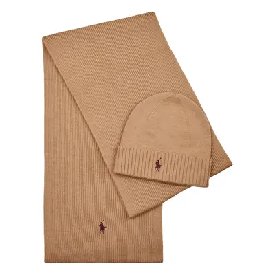 Polo Ralph Lauren HATSCARFGBOX-COLD WEATHER-HAT Sapkák Bézs