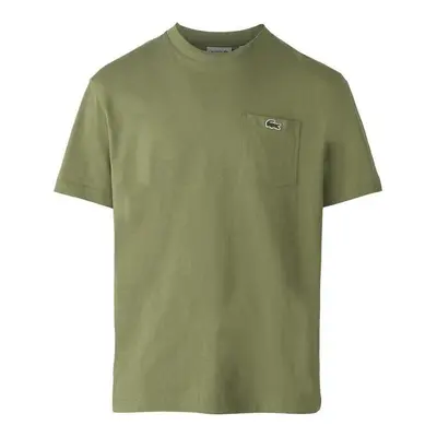 Lacoste Chest Pocket Cotton T-Shirt Khaki Pólók / Galléros Pólók Zöld