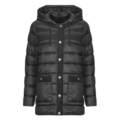 MICHAEL Michael Kors HOODED LONGLINE PACKABLE W CORDUROY TRIM Steppelt kabátok Fekete