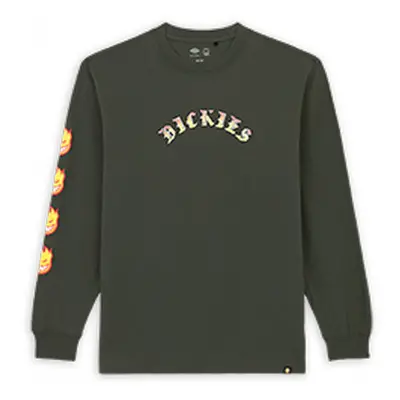 Dickies x spitfire long sleeve tee Pólók / Galléros Pólók Zöld