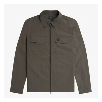 Fred Perry ZIP OVERSHIRT Kabátok Zöld