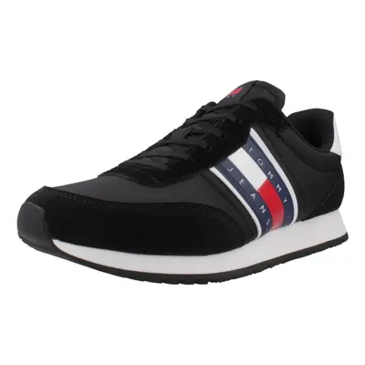 Tommy Jeans TJM RUNNER CASUAL Divat edzőcipők Fekete