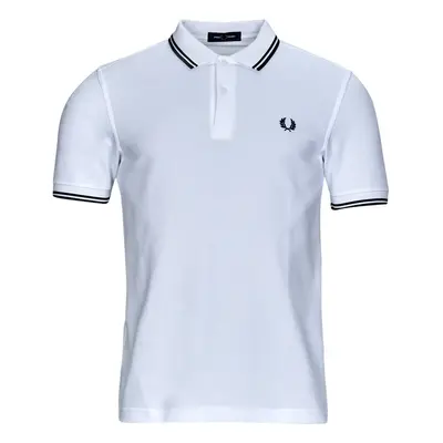 Fred Perry TWIN TIPPED FRED PERRY SHIRT Rövid ujjú galléros pólók Fehér