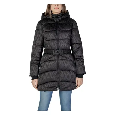 Guess SELINE LOGO MIDI PUFFER W4BL58 WGL72 Steppelt kabátok Fekete