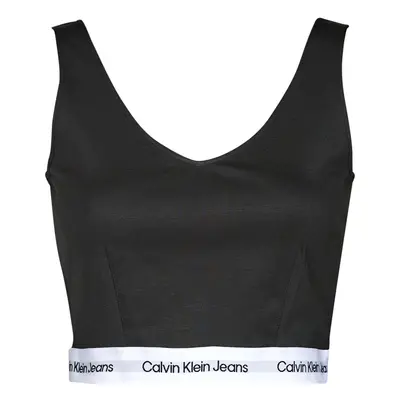 Calvin Klein Jeans CONTRAST TAPE MILANO STRAPPY TOP Sport melltartók Fekete