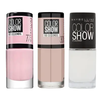 Maybelline New York Set of 3 Colorshow Nail Polishes - 77 Nebline / 301 Lov Körömlakkok Más