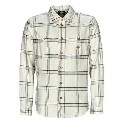 Dickies WARRENTON SHIRT LS Hosszú ujjú ingek Fehér