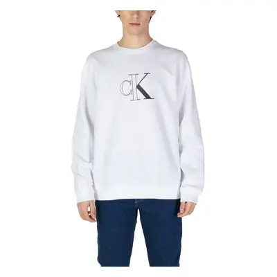 Calvin Klein Jeans OUTLINE MONOLOGO J30J326034 Pulóverek Fehér