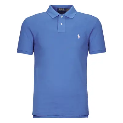 Polo Ralph Lauren POLO AJUSTE SLIM FIT EN COTON BASIC MESH Rövid ujjú galléros pólók Kék