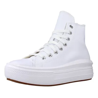 Converse CHUCK TAYLOR ALL STAR MOVE PLATFORM FUNDATIONAL LEATHER Divat edzőcipők Fehér