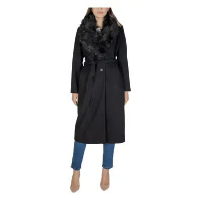 Vila VIMETIL L/S LONG COLLAR COAT/KA 14104936 Kabátok Fekete