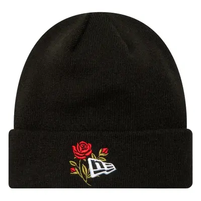 New-Era Rose Icon Cuff Knit Beanie Hat Sapkák Fekete