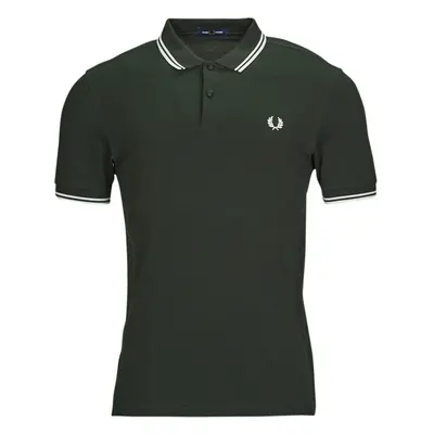 Fred Perry TWIN TIPPED FRED PERRY SHIRT Rövid ujjú galléros pólók Zöld