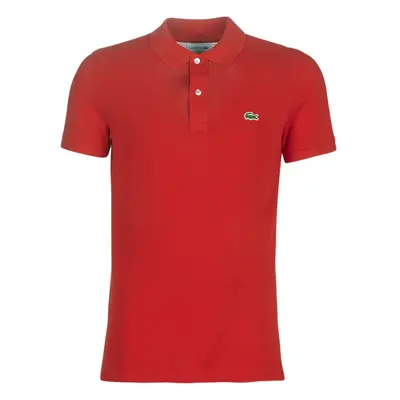 Lacoste PH4012 SLIM Rövid ujjú galléros pólók Piros