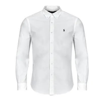 Polo Ralph Lauren CHEMISE DROITE CUSTOM EN OXFORD LEGER Hosszú ujjú ingek Fehér