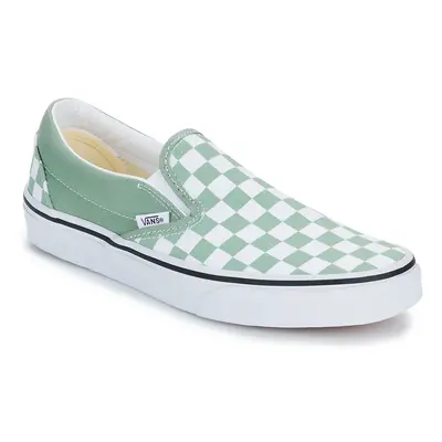 Vans Classic Slip-On COLOR THEORY CHECKERBOARD ICEBERG GREEN Belebújós cipők Zöld