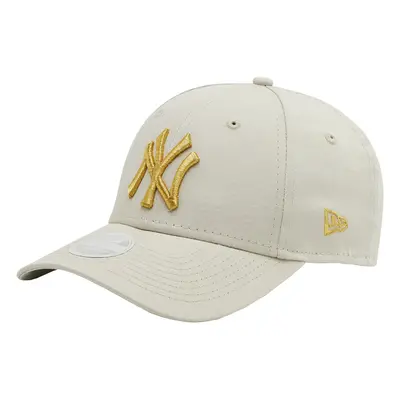 New-Era New York Yankees Wmns Metallic Logo Cap Baseball sapkák Bézs