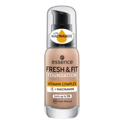 Essence Fresh Fit Vitamin Complex Foundation - 50 Fresh Almon Alapozók