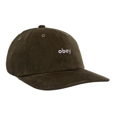 Obey Lowercase corduroy 6 panel str Baseball sapkák Zöld