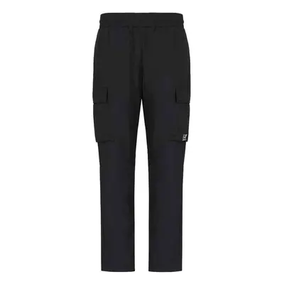 Ea7 Emporio Armani Core Identity Nylon Cargo Jogger Pants Black Futónadrágok / Melegítők Feket