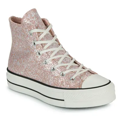 Converse CHUCK TAYLOR ALL STAR LIFT PLATFORM GLITTER Magas szárú edzőcipők Rózsaszín