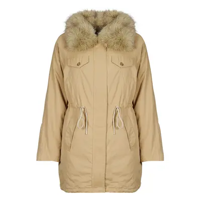 Guess LUCIE PARKA FAUX FUR Parka kabátok Bézs