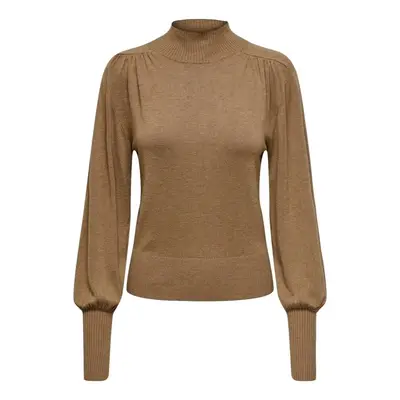 Only Julia Life L/S Knit - Toasted Coconut Pulóverek Barna