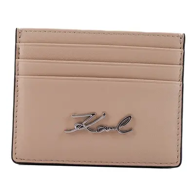 Karl Lagerfeld SIGNATURE CARDHOLDER Pénztárca Bézs