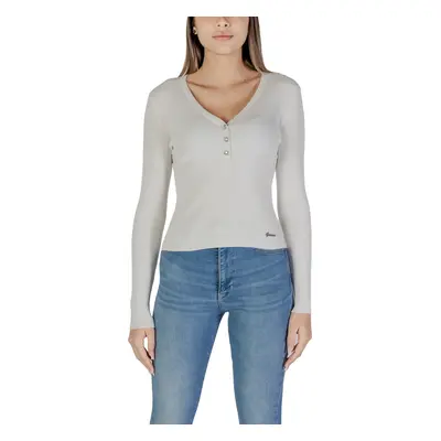 Guess BLAIRE VN LS HENLEY SWTR W4YR16 Z2V62 Pulóverek Fehér