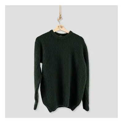 Armazém Das Malhas ARMAZÉM DAS MALHAS Chunky Knit - Green Pulóverek Zöld