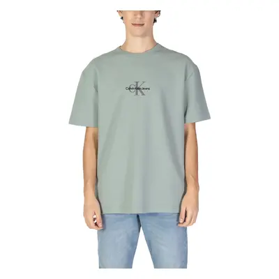 Calvin Klein Jeans CITY GRID SS TEE J30J325645 Hosszú ujjú galléros pólók Zöld