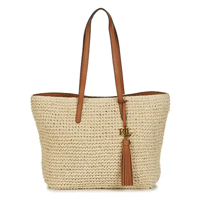 Lauren Ralph Lauren STRAW TOTE-TOTE-MEDIUM Válltáskák Bézs