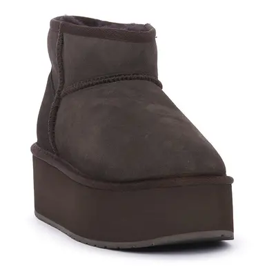 EMU STINGER MICRO FLATFORM CHOCOLATE Csizmák Barna