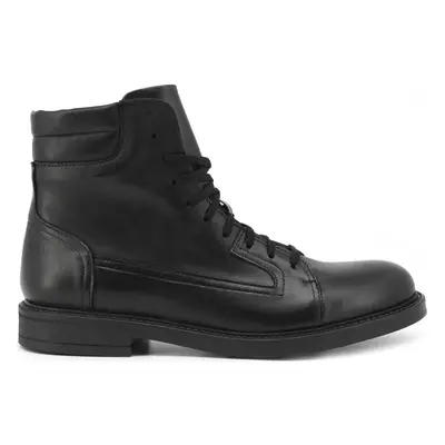 Duca Di Morrone Riccardo - Leather Black Csizmák Fekete