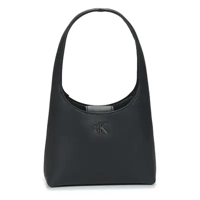 Calvin Klein Jeans MINIMAL MONOGRAM SHOULDER BAG Válltáskák Fekete