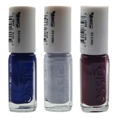 Essie Set of 3 Mini Nail Polishes - 92 Aruba Blue / 604 Press Körömlakkok Más