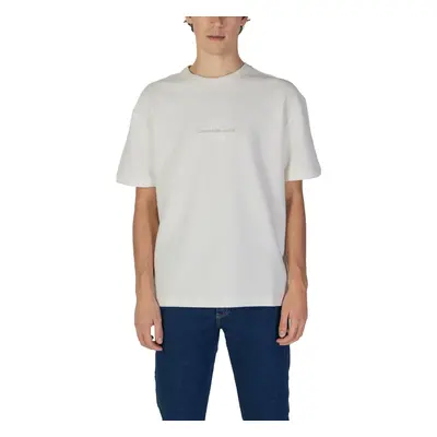 Calvin Klein Jeans CITY GRID SS TEE J30J325645 Hosszú ujjú galléros pólók Bézs